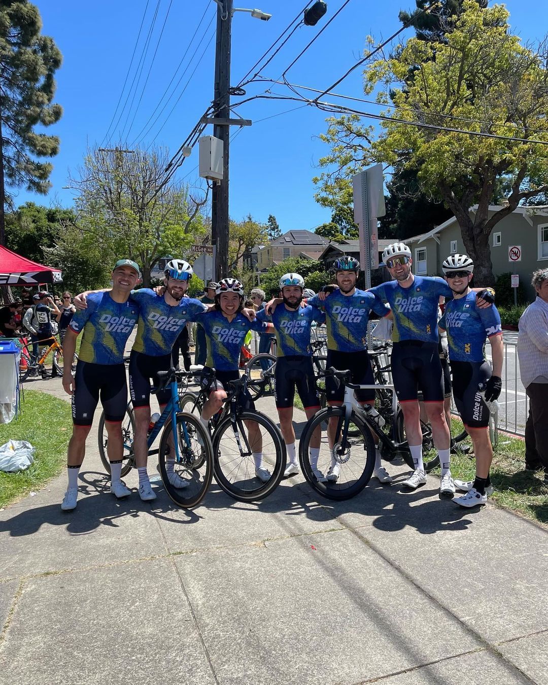 Wrapping up an awesome weekend put on by @berkeleybike at the #berkeleyomnium! The big winner for the weekend was @jacobeyj , taking 🥉in the #berkelyhillsroadrace, 🥇in the #berkeleystreetscriterium, and 🥇in the Omnium in the Elite 4 category! DVC walked away with another 🥇over the weekend in the 35+ 3/4 field with @pier_diprima taking top honors in the criterium. A new “Italian Stallion” in the making? 🤣 Also in the 35+ 3/4 field, the inaugural member of the DVC Colombian contingent @germanandresz wrapped up 🥉 in the Omnium after placing 7th in both the road race and criterium. Consistency pays off! Finally, the man, the myth, the master of data privacy - Gabe P. taking a well deserved 🥈in the 35+ 123 field after towing a 3 man break for the bulk of the race! Amazing job everyone! On to the next weekend!

@sportful @sfitalianathleticclub @equatorcoffees @poggio_labs @achieveptc @tripsforkidsmarin @sage.realestategroup @marinservicecourse @jkbrkb  #onewealthadvisors