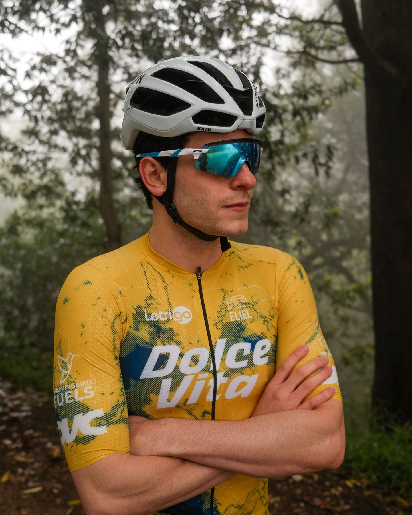 Foggy morning vibes with @dolce_vita_cycling. Moment of appreciation for our 2026 kit and sponsors 🙌

#cycling #ncnca #dolcevitacycling #racebikes