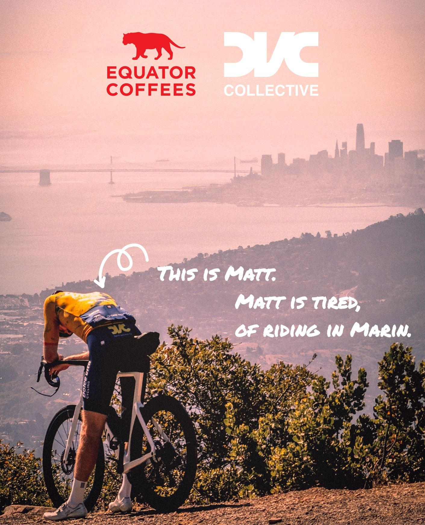 Join us for a spirited East Bay ride. Meet for coffee at Equator Lake Meritt before a lap around Diablo via Morgan Territory.

RSVP and details on the DVC Collective Strava Club page.