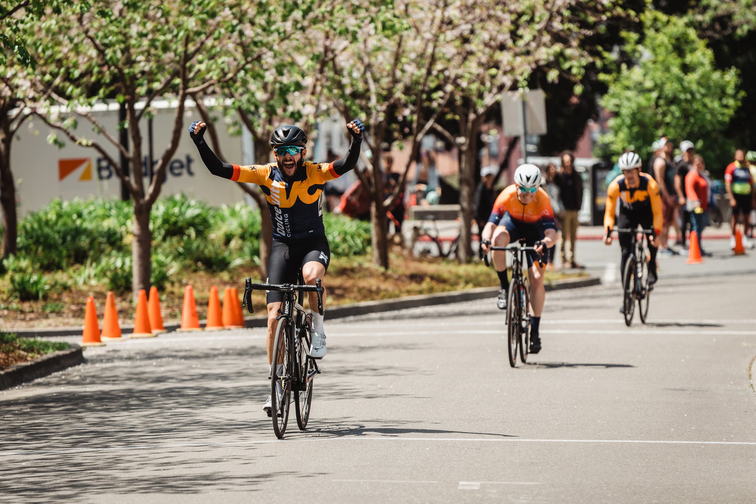 German winning at the 2022 Berkeley Streets Crit